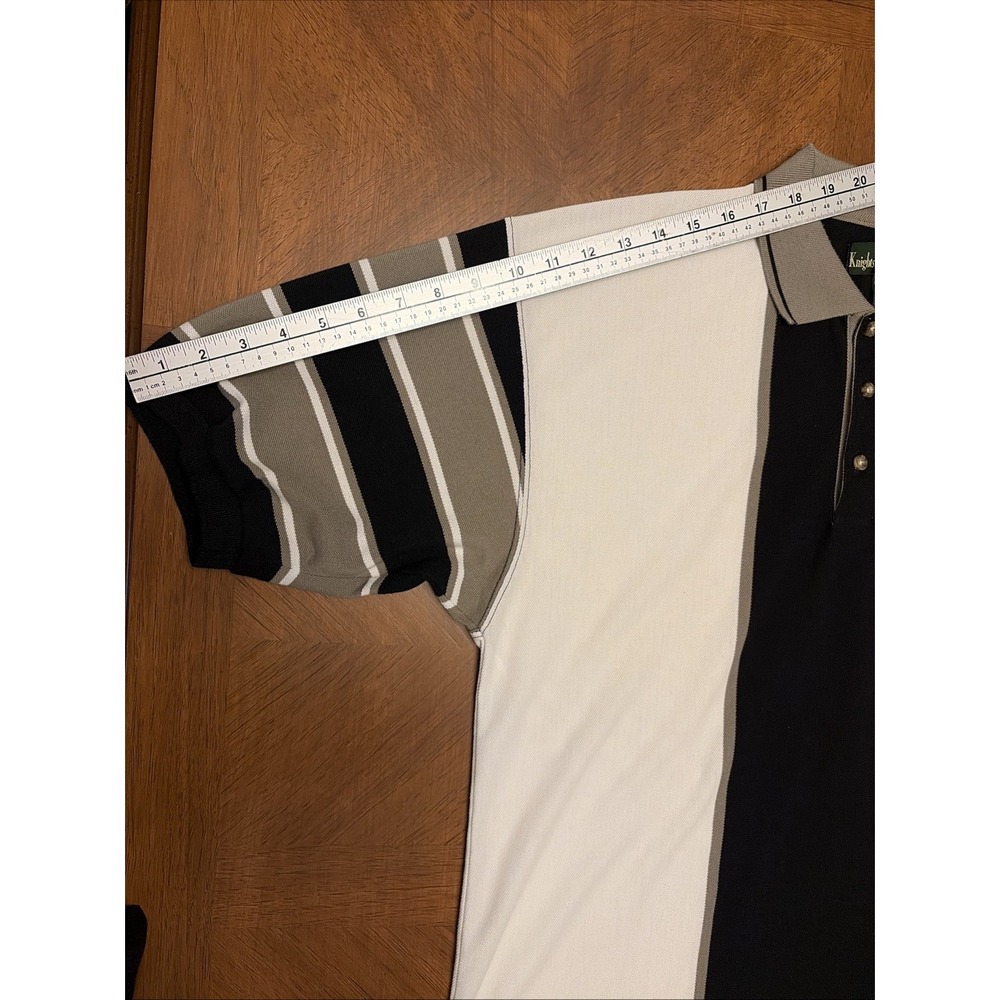 VTG Knights Of The Round Table Men's XL Thick Short Sleeve Polo Rugby Colorblock - Picture 13 of 13